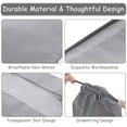 thumbnail image 2 of Paquete de 15 bolsas de viaje para zapatos, grandes bolsas de almacenamiento portátiles con cordón, bolsa no tejida a prueba de polvo, organizador que ahorra espacio con ranura transparente para hombr, 2 of 5