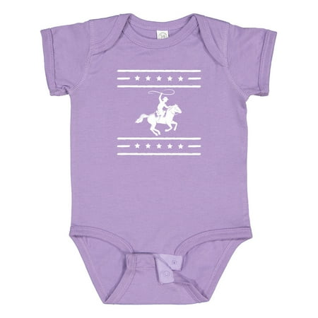 

Inktastic Cowboy Silhouette Team Roping Rodeo Gift Baby Boy or Baby Girl Bodysuit