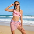 thumbnail image 2 of Linfrsh Girls Everyday Bikini Swim Set with UPF 50+, 2-Piece, Sizes 4-18(Pink,8-9 Years), 2 of 5
