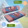 thumbnail image 5 of HUAICONG American Flag Golf Design Universal Fit Golf Cart Seat Covers 2 Piece for 2 Person Club Car Seats Club Car DS Precedent, Breathable Anti-Scratch Golf Cart Seat Cushion, 5 of 7