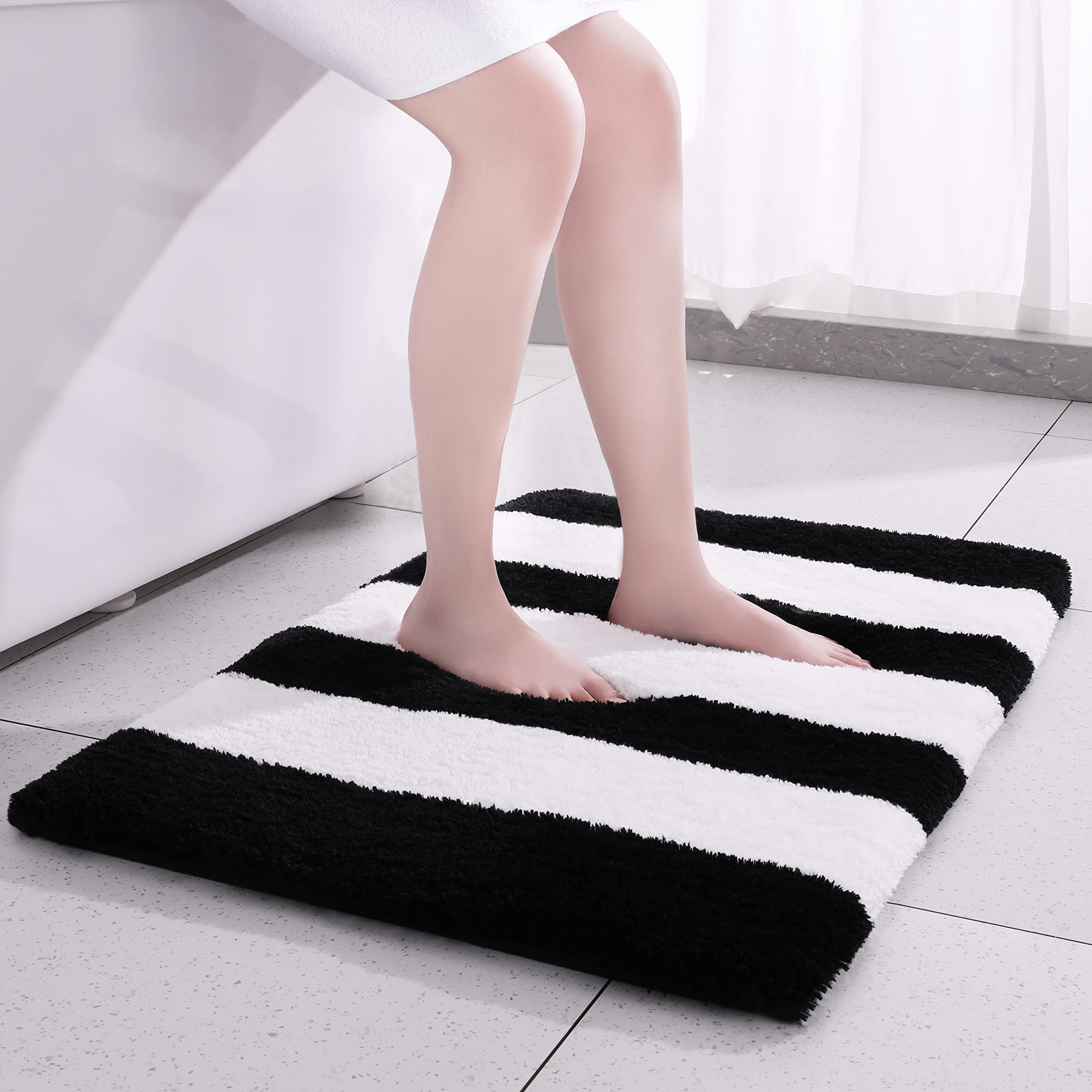 YIHOUSE Extra Thick Plush Bathroom Rugs Non Slip Absorbent Soft