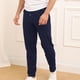 thumbnail image 1 of Puntoco Pantalones deportivos de moda para hombre, sólidos, informales, con cintura elástica, bolsillos y cremallera, 1 of 5