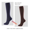 thumbnail image 2 of Bas de Compression Promotion de la Circulation Sanguine Chaussettes de Compression Amincissantes Anti-Fatigue Chaussettes Confortables Couleur Unie, 2 of 4