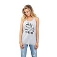 thumbnail image 2 of Thread Tank Hike More Worry Less Women's Sleeveless Flowy Racerback Tank Top Sport Grey Small, 2 of 5