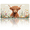 Highland Cow in a, variant on 1 Pcs 2D Flat License Plate Covers & Frames, Autumn Scene with For Decorative Front, Waterproof For Decoration Aluminum License Plate Covers & Frames Cover For Men Women, 12" X 6"