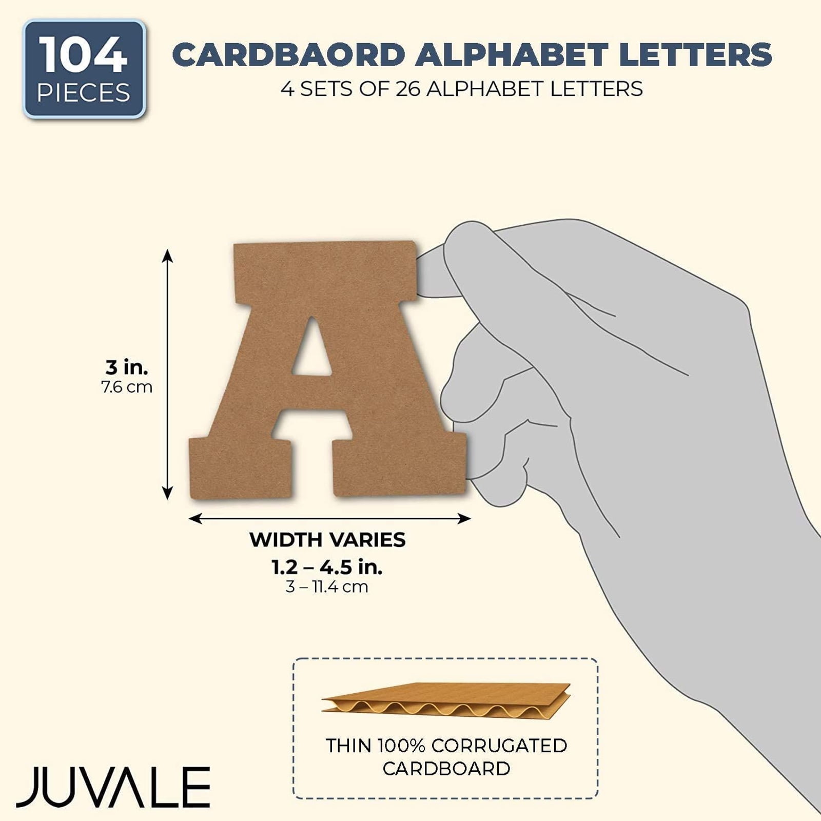 Cardboard Letters  Temporary Craft Letters