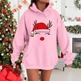 thumbnail image 5 of MHFRRA Sudadera con Capucha para Parejas, Divertida y A Juego, de Manga Larga, Estilo Informal y Deportivo Rosa, 5 of 5