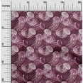 thumbnail image 2 of oneOone Polyester Spandex Dark Magenta Fabric Ocean Jelly Fish Sewing Material Print Fabric By The Yard 56 Inch Wide, 2 of 4