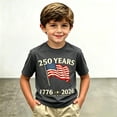 thumbnail image 2 of Hihipz Little Boys 4Th Of July T-Shirt America's 250Th Anniversary National Emblem Print Short Sleeve Round Neck Patriotic Tee, 2 of 4