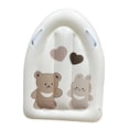 thumbnail image 4 of Tabla de surf inflable con asas, ayuda para la natación, flotador para piscina, tabla de surf para el cuerpo, balsa inflable para piscina de verano conejo y oso, 4 of 8