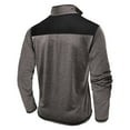 thumbnail image 6 of UVEASISHA Men's Casual Quarter Zip Pullover Long Sleeve Golf Collar T-Shirts Lightweight Slim Fit Fall Tops 2025 Fashion Color Block Workout Shirts Todays Sales Today Dark Gray L, 6 of 9