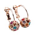thumbnail image 1 of Pendientes de aro brillantes aros redondos cristales coloridos pendientes de circón para mujer, 1 of 7