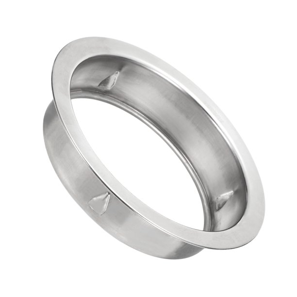 Collar de Tubo de 5.91 Pulgadas Uxcell, Brida de Pared Redonda, Brida de Tubo Recto, Plata