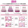 thumbnail image 3 of Juego de ropa de cama Franco Hello Kitty, supersuave, tamaño queen, 7 piezas, 3 of 5