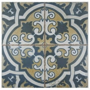 SomerTile 17.75" x 17.75" Royals Canarsie Ceramic Floor and Wall Tile (5 Tiles/ 11.02 sqft.)