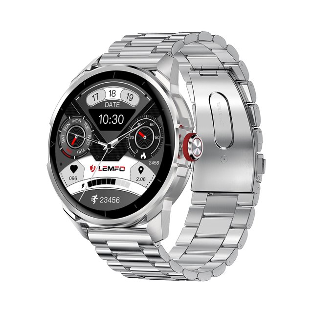 LEMFO LF26PRO Reloj inteligente de metal para negocios Pantalla táctil completa de 1,32'' 360*360 píxeles Bajo consumo