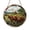 Acrylic 3.5 Inch, variant on Horse and Wagon Stained Glass Suncatcher Window Hanging Decor, Rural Farm Landscape Art Glass Panel with Hay Cart, Countryside Barn and Fields Design Decorative Window Ornament for Farm Home Gift
