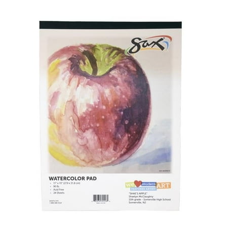 Pacon  Sax Watercolor Pad - White - 12 Sheets