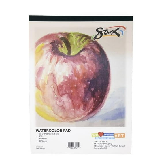 Pacon  Sax Watercolor Pad - White - 12 Sheets