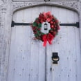 thumbnail image 1 of Guirnalda de Navidad pa Puerta Navidad Decoraciones de Acción de Gracias de Acción de Acción de Acción Al Aire Libre 25 cm rojo Baoblaze Corona de vacaciones, 1 of 8