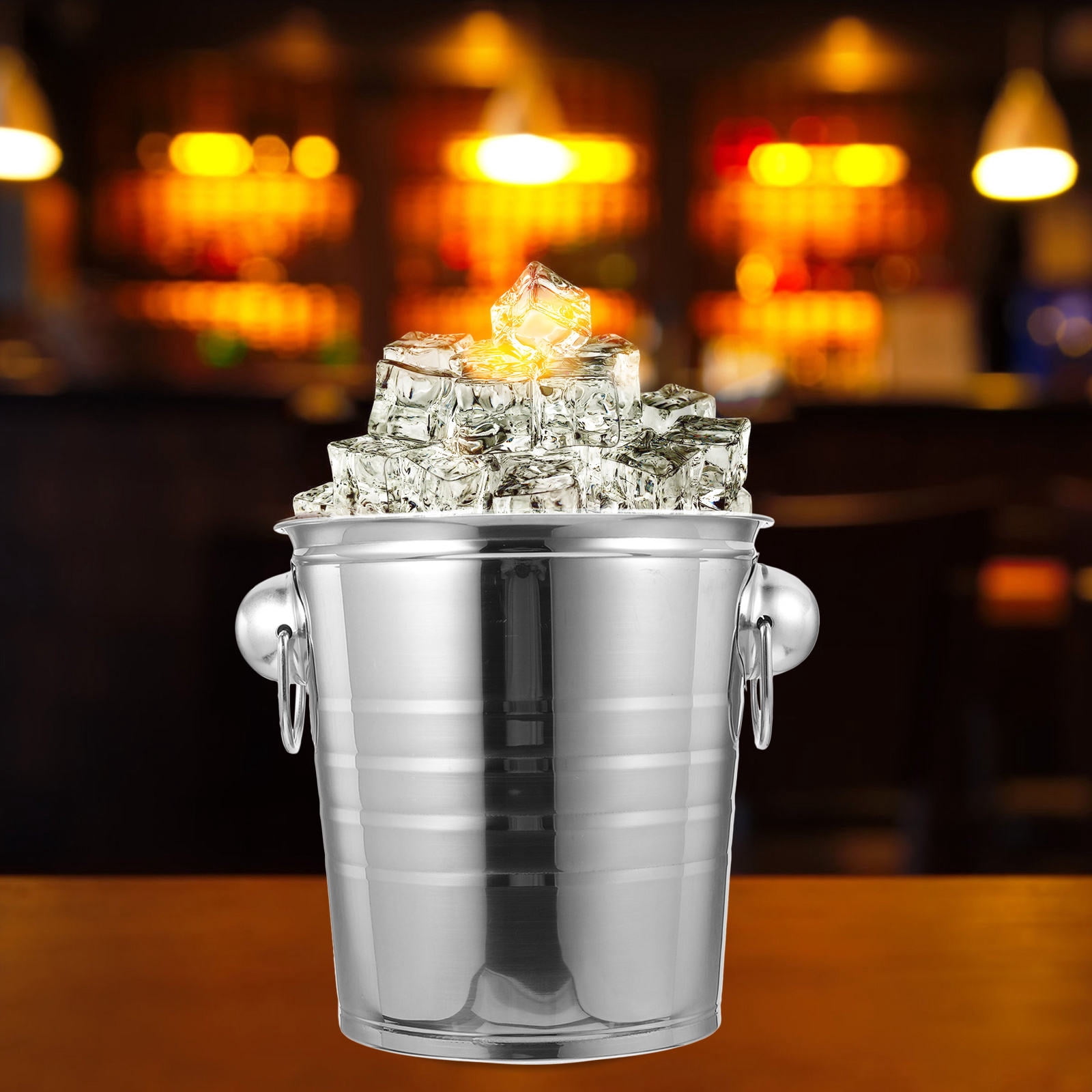 HONMEET Small Ice Bucket Ice Container Stainless Steel Cooling Adults Bar 1Pack