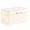 Milky White, variant on ANXPTIME Metal Bread Bin With Flipping Top Lid For Kitchen Counter Storage Container