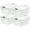 White, variant on IRIS USA 19 Qt Stackable Plastic Storage Bins with Lids, Clear White, 6Pk
