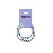 Claire's Best Friend Multi Color Beaded Stretch Bracelets, 3-Pack
