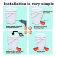 thumbnail image 5 of Paquete de 16 bebederos automáticos para pollos, bebederos para aves de corral, alimentador de agua para aves de corral, tazas de agua para pollos con Z, 5 of 5