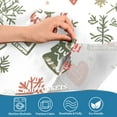 thumbnail image 3 of Yayeee Kitchen Curtains Light Filtering 27"x36" Rod Pocket Short Cafe Window Panel, Nordic Christmas House, 3 of 7