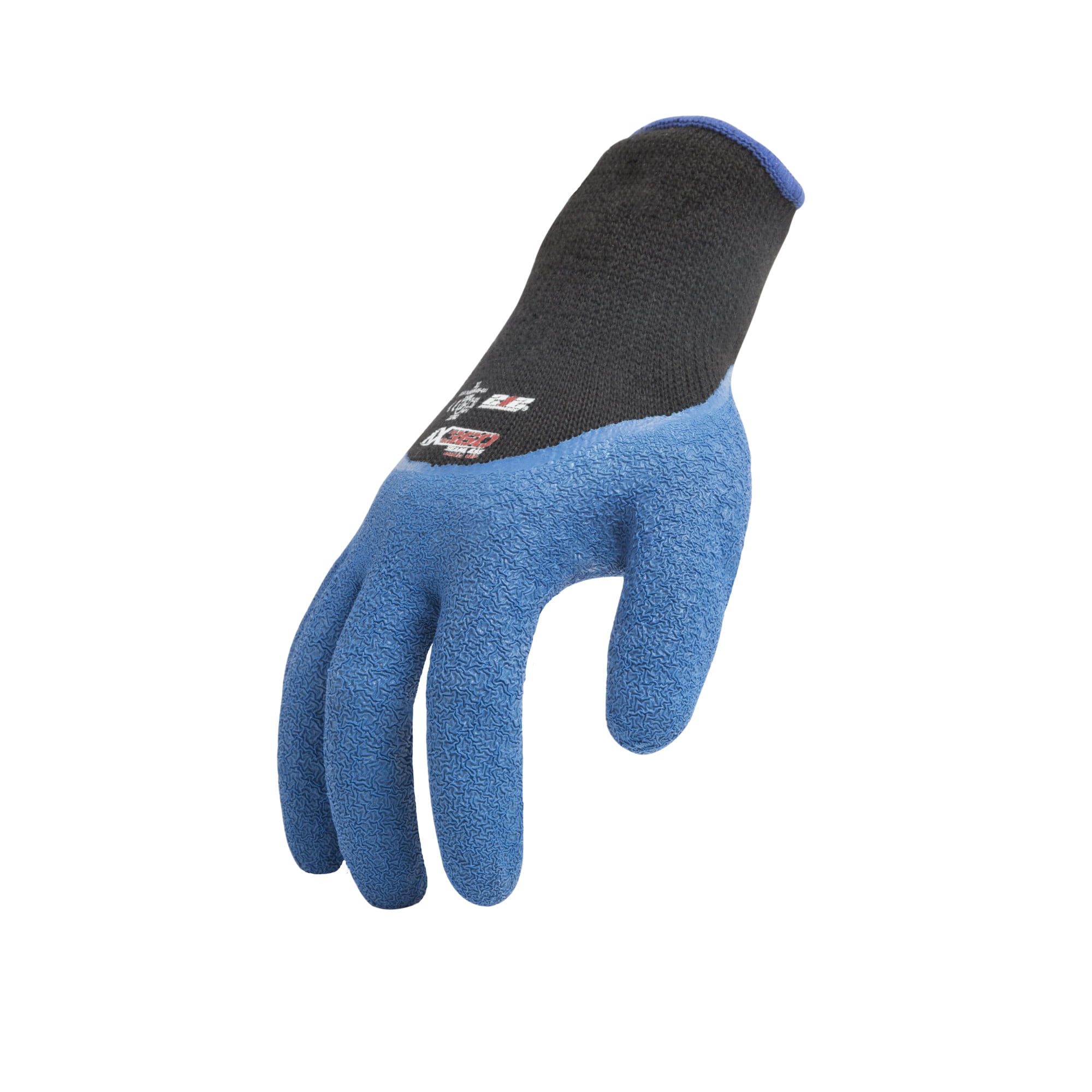 Evridwear Red Crinkle Latex Work Gloves 12-Pack