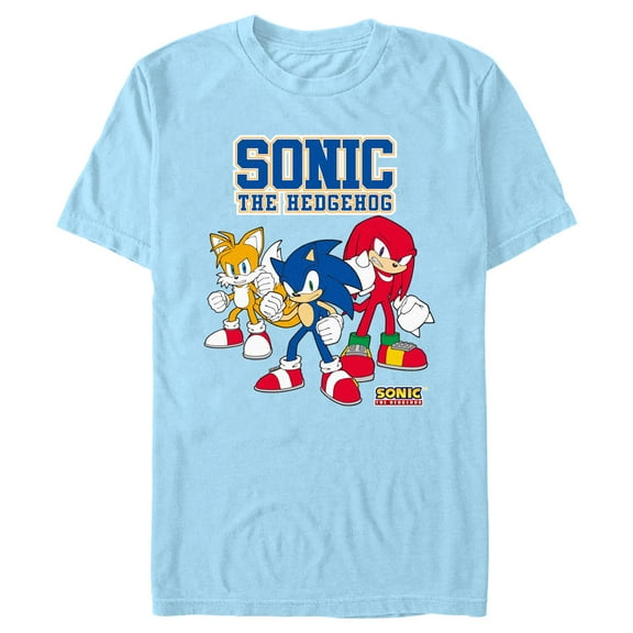 Men's Sonic the Hedgehog Action Pose Trio  Graphic T-Shirt