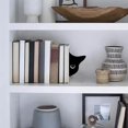 thumbnail image 2 of Sylvtty 2Pcs Cat Book Stand Whimsical 3D Cat Design Sturdy Metal Construction Booklocks Powder-coated Decorative Bookends, 2 of 7