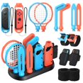 thumbnail image 1 of Pack de accesorios deportivos compatible con los mandos L/R de Nintendo Switch 2, con base de almacenamiento y organización para el Joy-Con Grip, 1 of 8