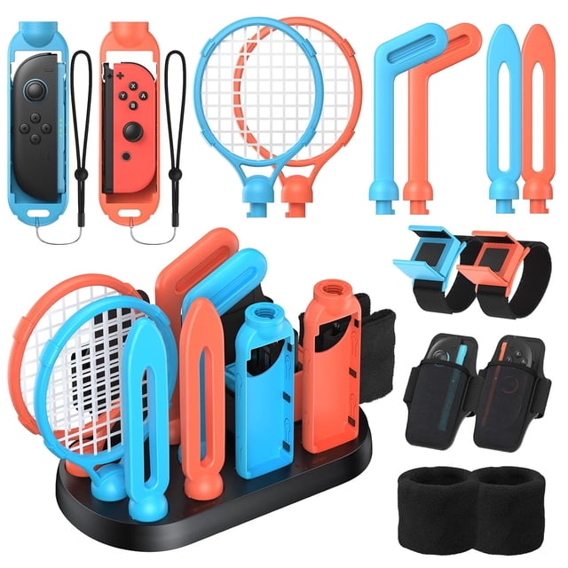 Pack de accesorios deportivos compatible con los mandos L/R de Nintendo Switch 2, con base de almacenamiento y organización para el Joy-Con Grip