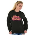 thumbnail image 3 of Cool Vaporwave What is Normal Saying Women Plus Size Crewneck Sweatshirt Brisco Brands 2X, 3 of 5