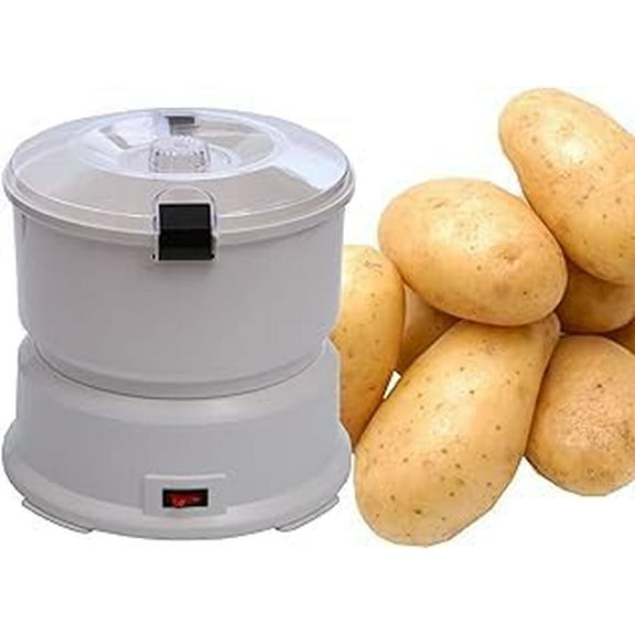 Electric  Peeler, 2-in-1 Automatic  Peeling Machine, Peeling  & Drying Vegetable, One-Button Drive  Peeler Spinner for Household Home Kitchen Restaurant Commercial Use