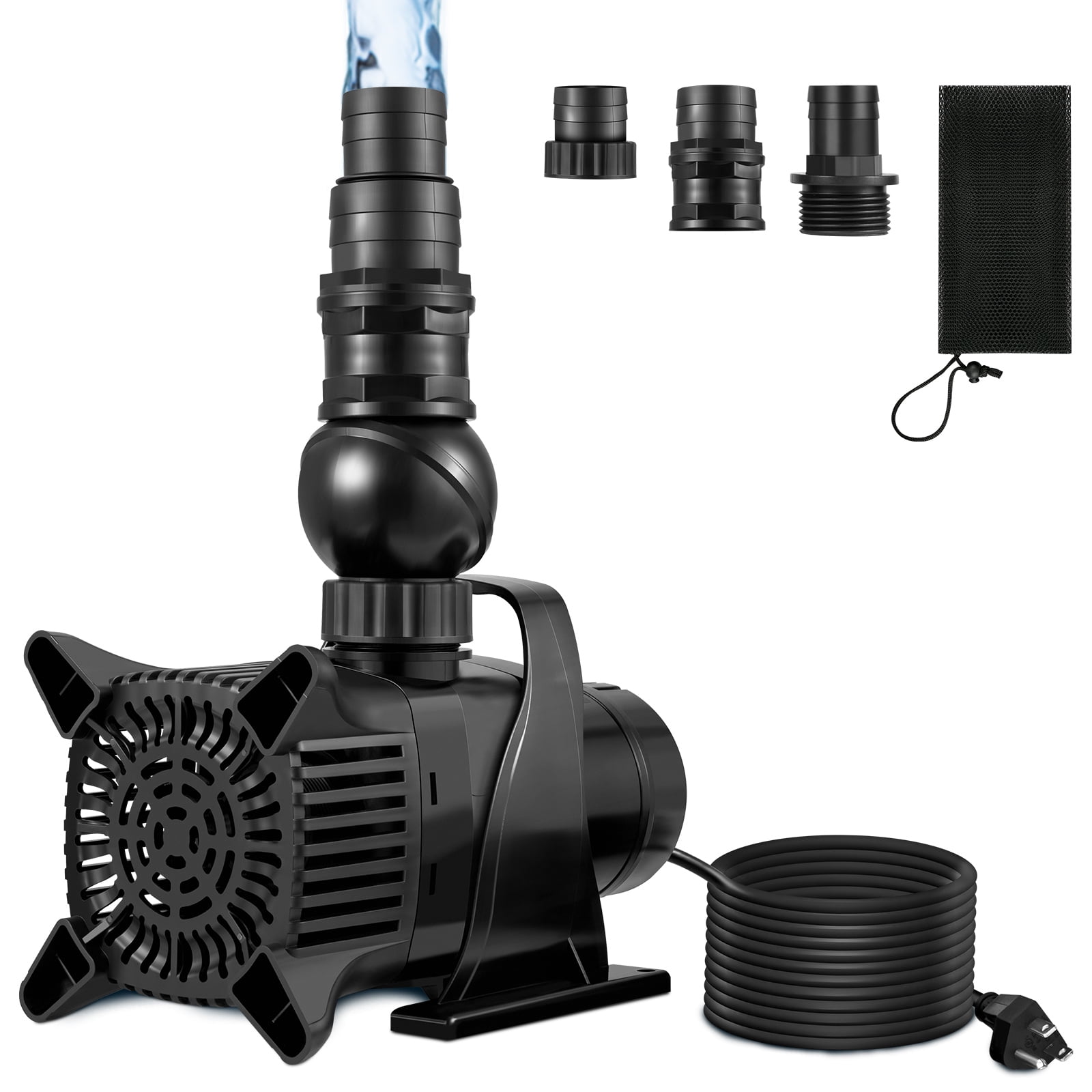 BENTISM Submersible Water Pump 8000GPH Pond Pump 26FT 530W for