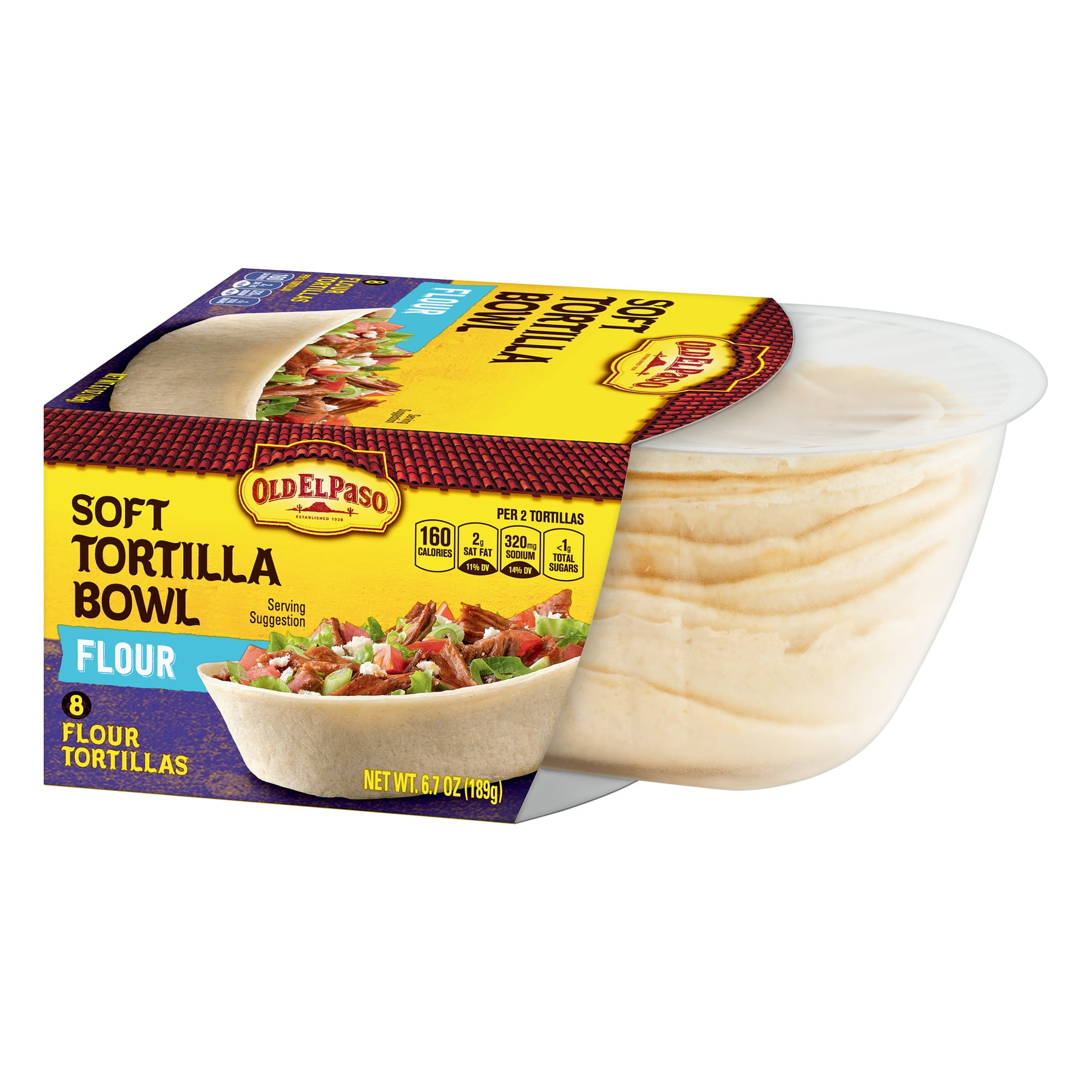 2 Pack Old El Paso Soft Flour Tortilla Taco Boats 8 Ct 6 7 Oz