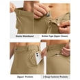 thumbnail image 4 of Pantalones deportivos de golf Soothfeel para hombre, color caqui oscuro, talla L, 4 of 6