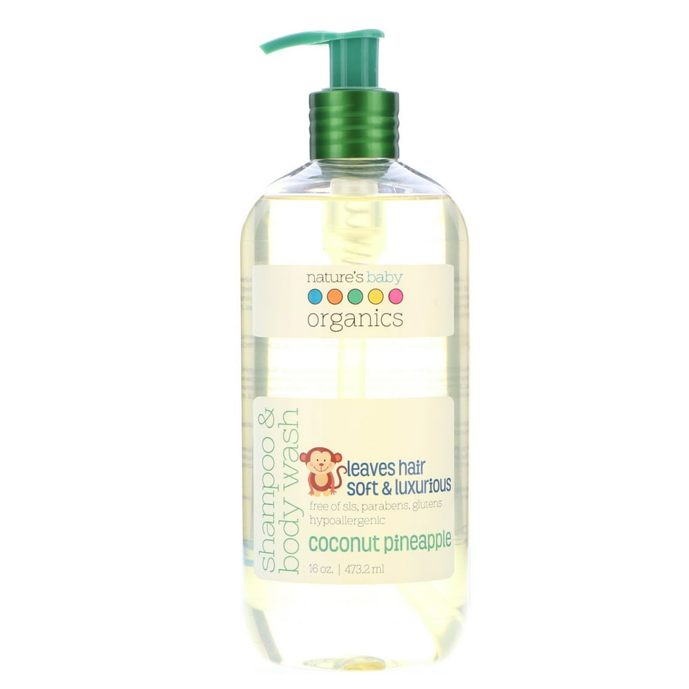 Nature's Baby Organics Shampoo and Body Wash, Coconut Pineapple