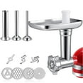 thumbnail image 3 of Paddsun Metal Food Grinder Attachment for KitchenAid Stand Mixers Includes Sausage Stuffer Tubes,Durable Meat Grinder Food Processor Attachment for KitchenAid, 3 of 10