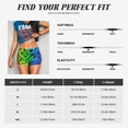 thumbnail image 2 of Yiaed Multicolored Butterflies Print Women's Athletic Shorts Running Shorts Sporty Short High Waisted Elastic Workout Shorts for Yoga Gym Running & Sports -X-Large, 2 of 8