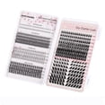 thumbnail image 3 of Lash Clusters Kit, Natural 628 Pcs Cluster Eyelash Extensions Kit 5-16mm Individual Lash Extensions Kit D Curl Fluffy Wispy False Eyelashes Kit,With Bond & Seal Tweezers Brush for beginner, 3 of 7