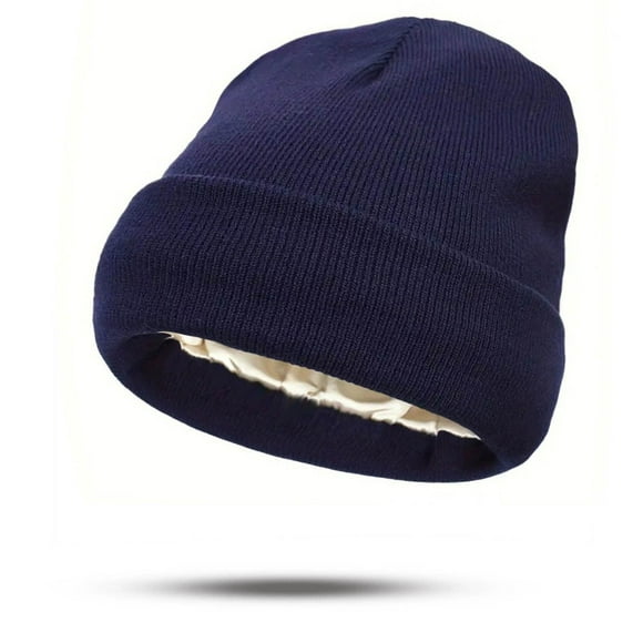 Women's Protective Hairstyles Warm Knitted Polyester Hats Woolen Hats