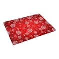 thumbnail image 2 of MKHERT Christmas Characters Crimson Snowflake Doormat Rug Home Decor Floor Mat Bath Mat 23.6x15.7 inch, 2 of 3