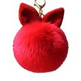 thumbnail image 1 of IDEANATEGRATE Llavero Decorativo Con Pom Pom Esponjoso Y Colgante De Orejas De, 1 of 4