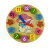 VoberryÂ® New Funny Cute Intelligent Creative Toddler Kids Wooden Digital Geometry Clock Wooden Blocks Children Educational Toys