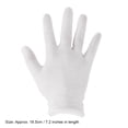 thumbnail image 4 of White Cotton Gloves Reusable Moisturizing Gloves for Hand Spa Serving Archival Cleaning Jewelry Silver Inspection 6 Pairs White One_Size, 4 of 5