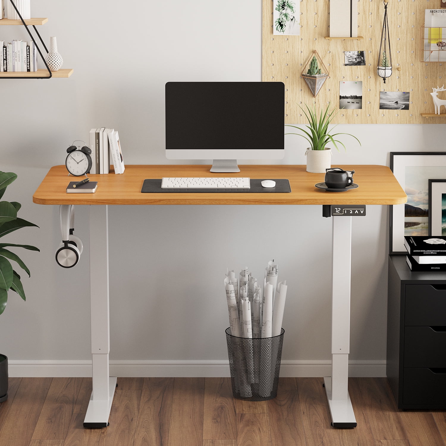 Furmax 55 x 24 Home Office Electric Height Adjustable Standing Desk 